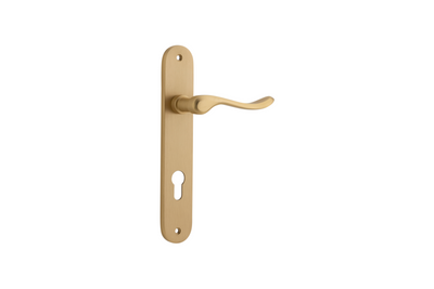 Stirling Lever Oval Brushed Brass