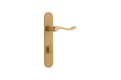 Stirling Lever Oval Brushed Brass