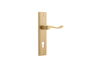 Stirling Lever Stepped Brushed Brass