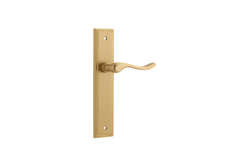 Stirling Lever Stepped Brushed Brass