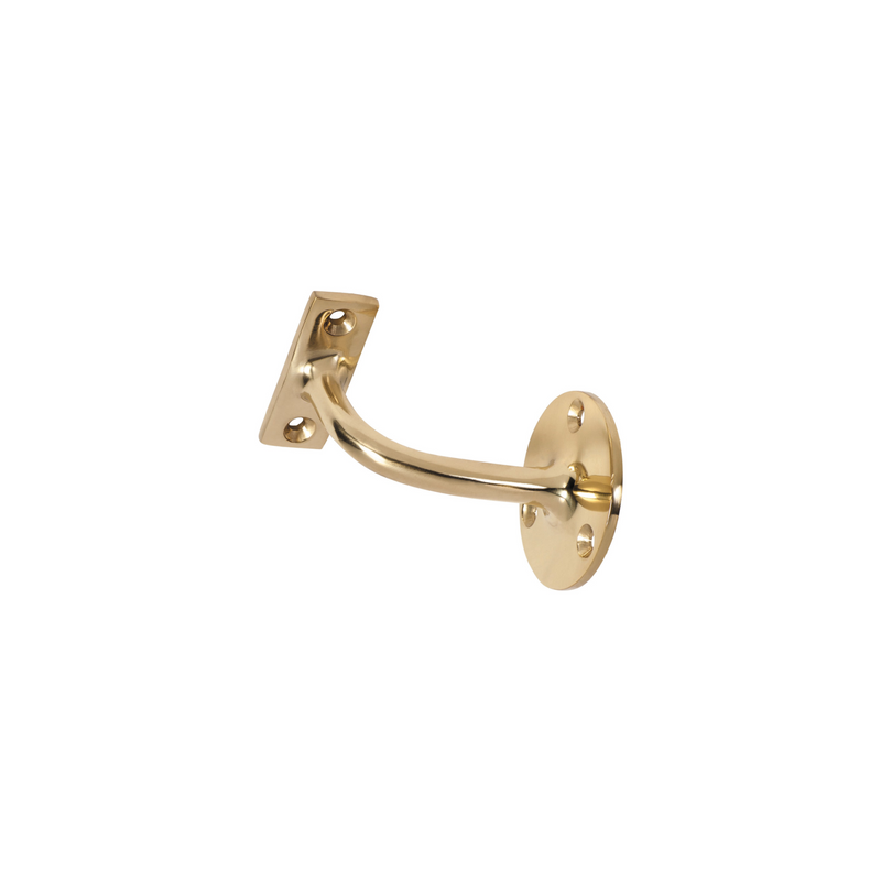 Hand Rail Bracket Polished Brass