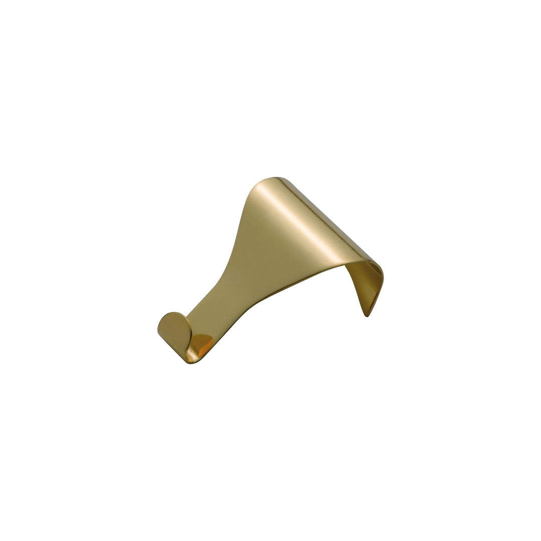 Picture Rail Hook Plain Polished Brass