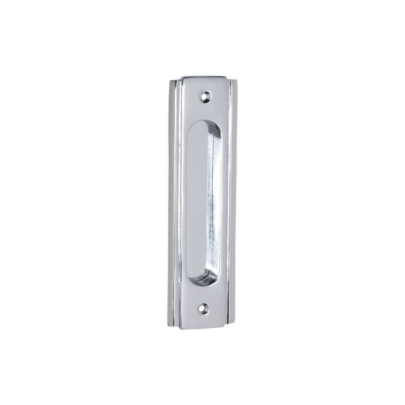 Traditional Sliding Door Pull Polished Chrome