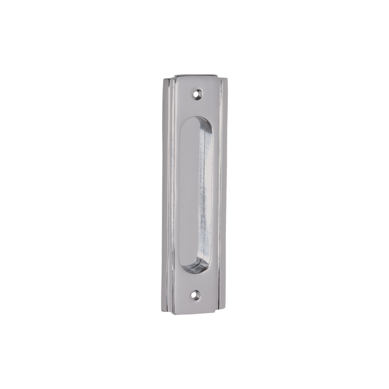 Traditional Sliding Door Pull Satin Chrome