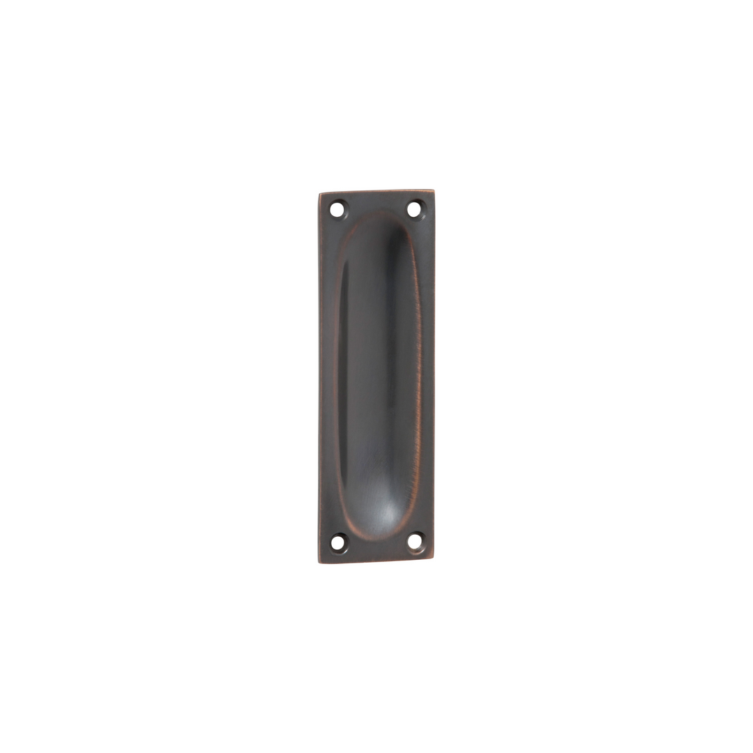Classic Flush Pull Small Antique Copper