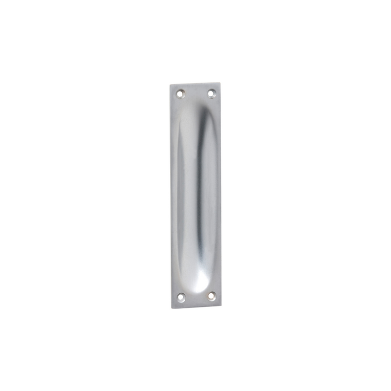 Classic Flush Pull Large Satin Chrome