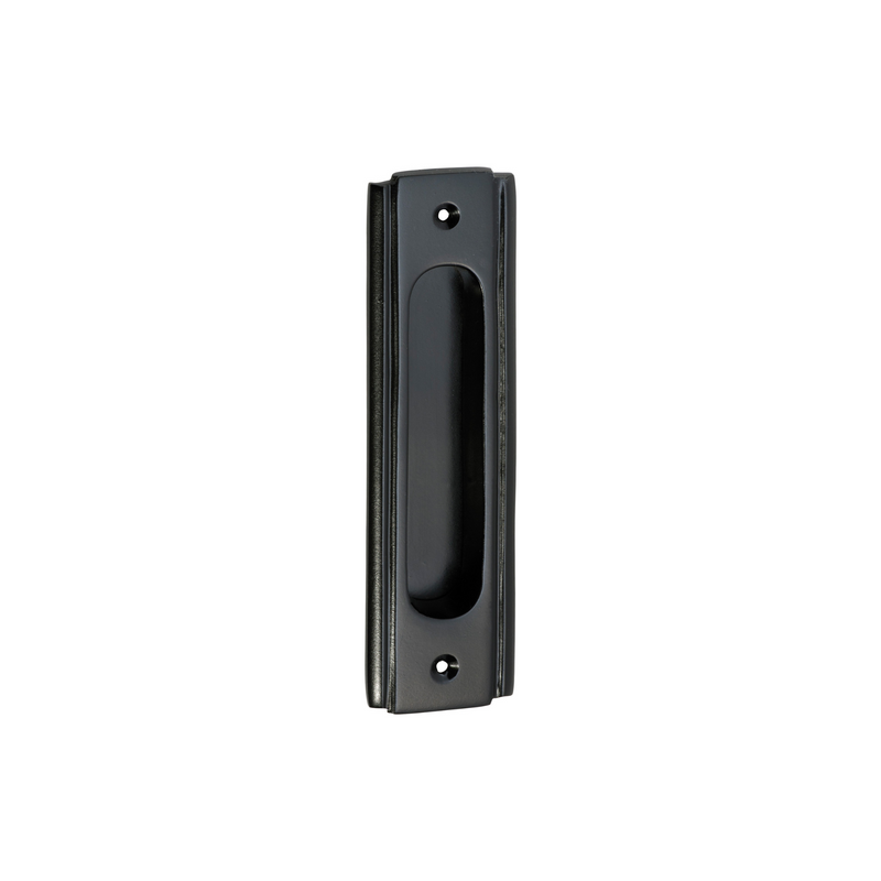 Traditional Sliding Door Pull Matt Black