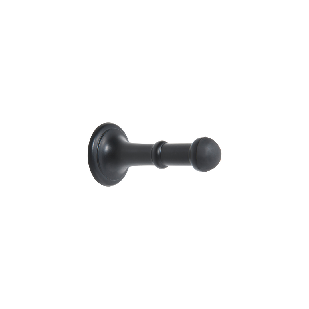Door Stop - Concealed Fix Matt Black 80mm