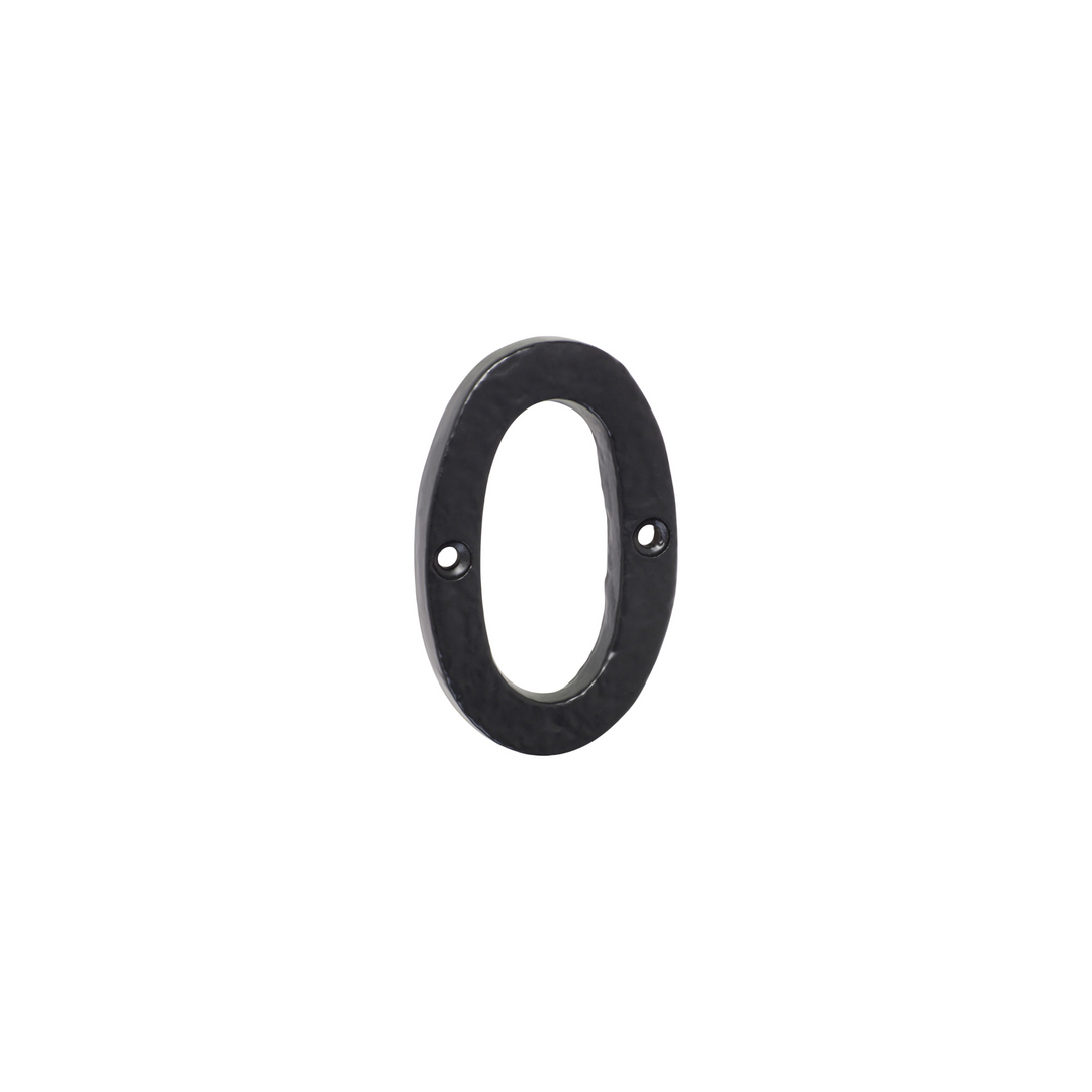 Numeral '0' Matt Black