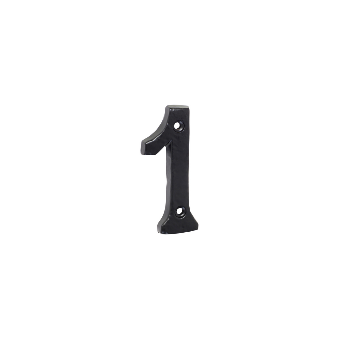 Numeral '1' Matt Black