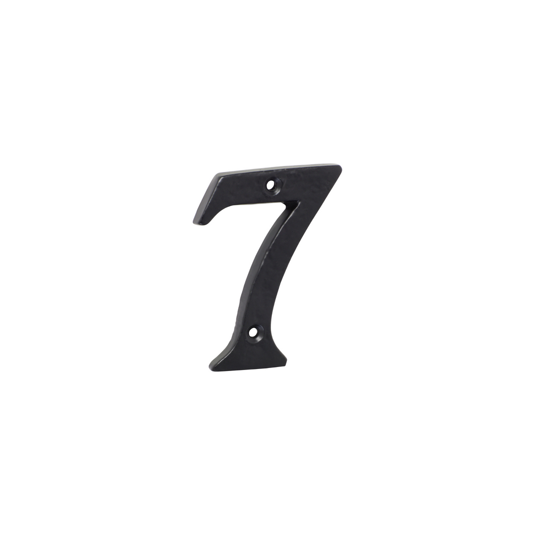 Numeral '7' Matt Black