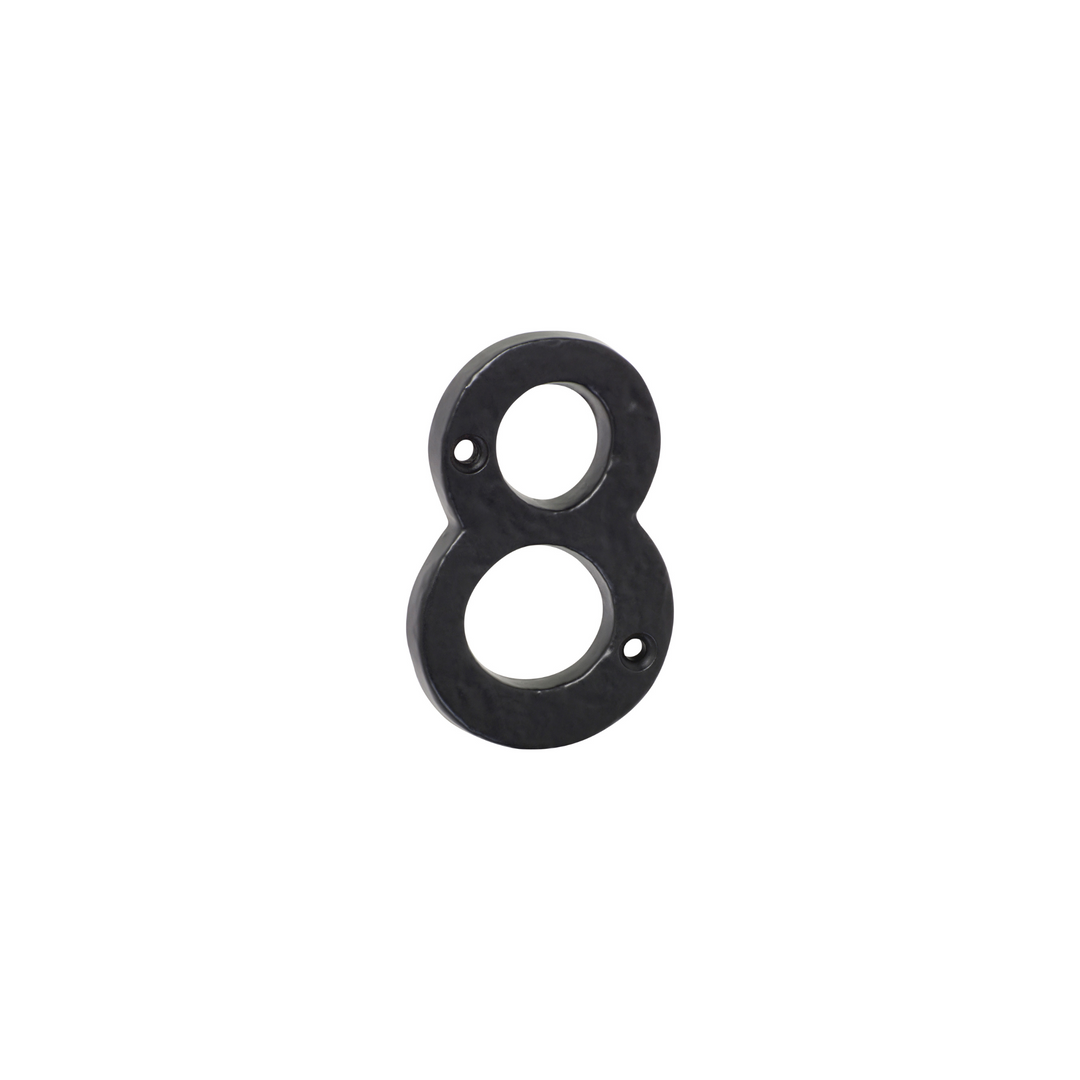 Numeral '8' Matt Black