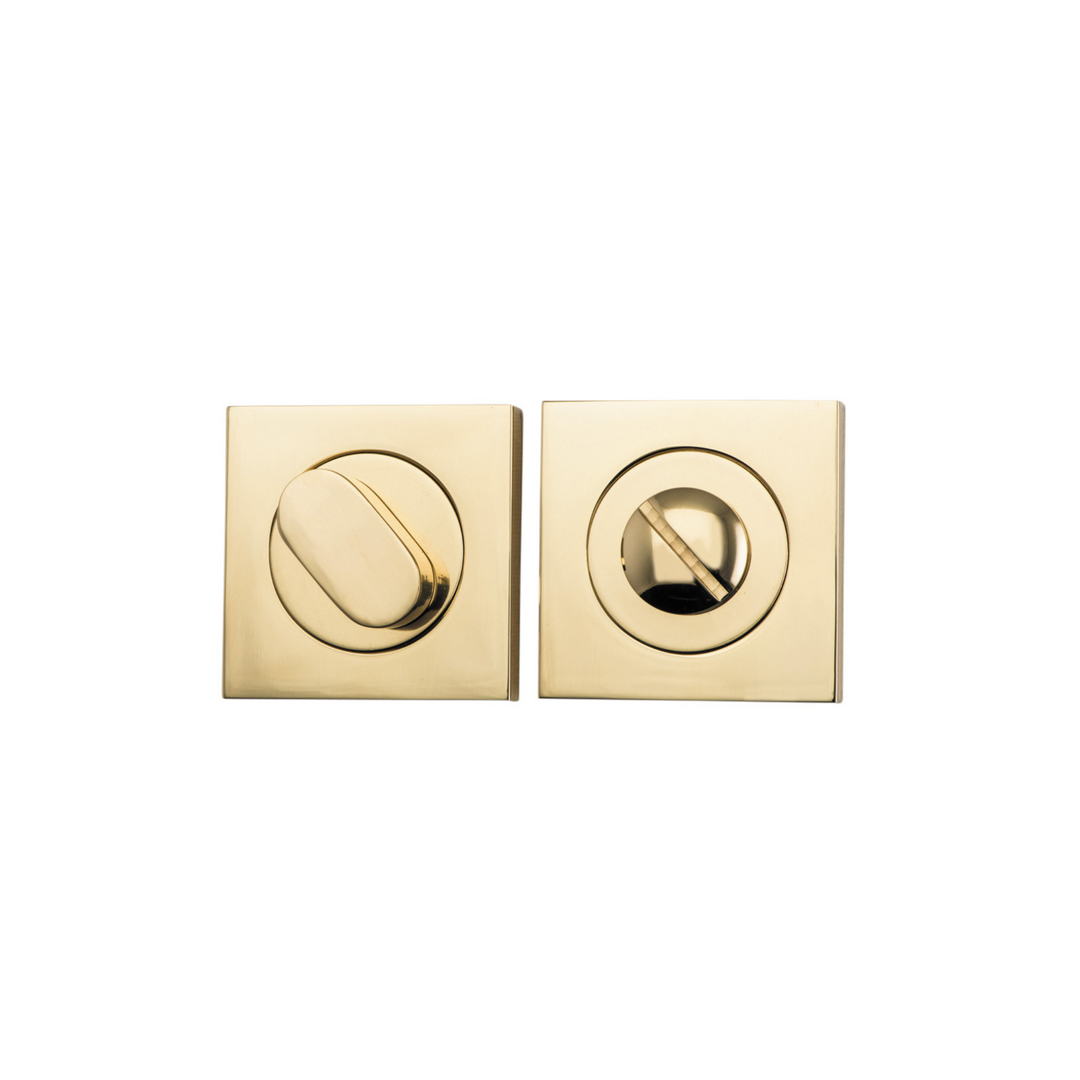 Privacy Turn Square Polished Brass
