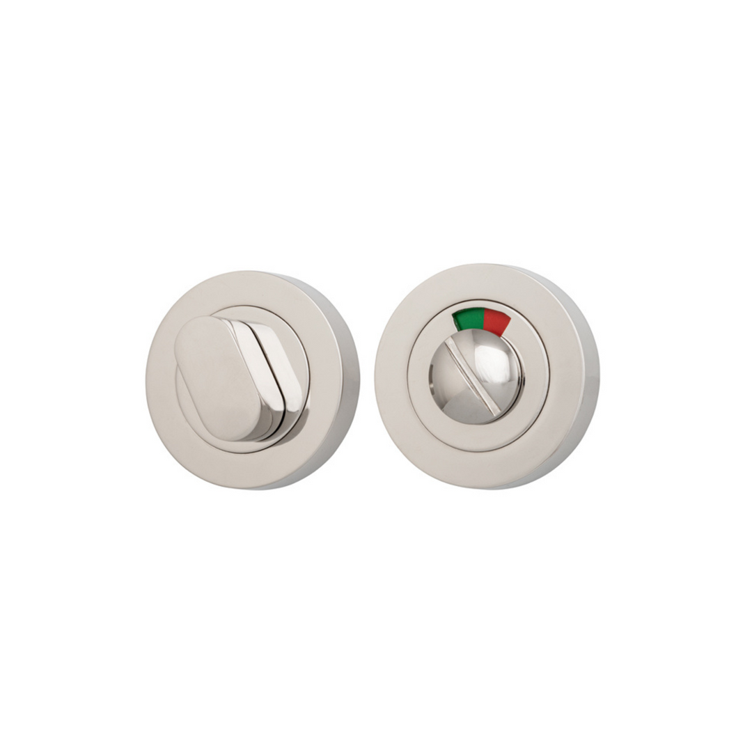 Privacy Turn with Indicator Round Polished Nickel