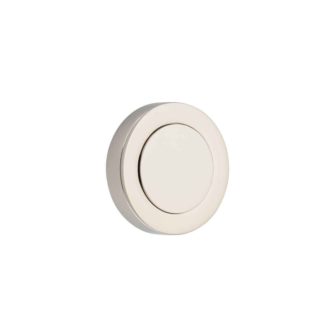 Blank Rose Round Polished Nickel