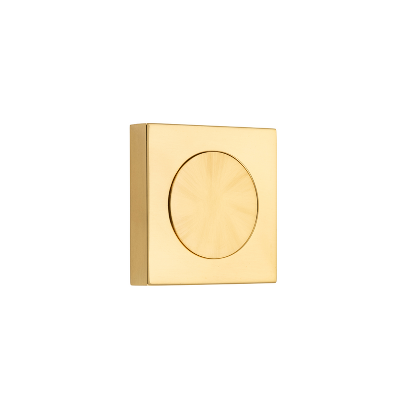 Blank Rose Square Polished Brass