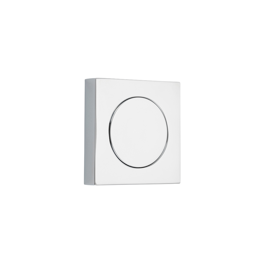 Blank Rose Square Polished Chrome