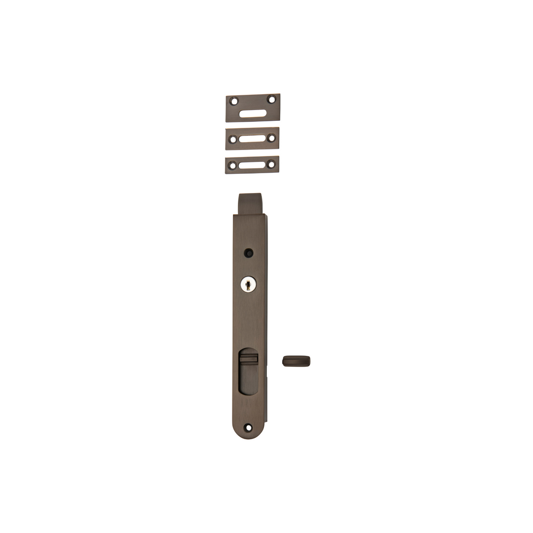 Flush Bolt - Locking Signature Brass 200mm