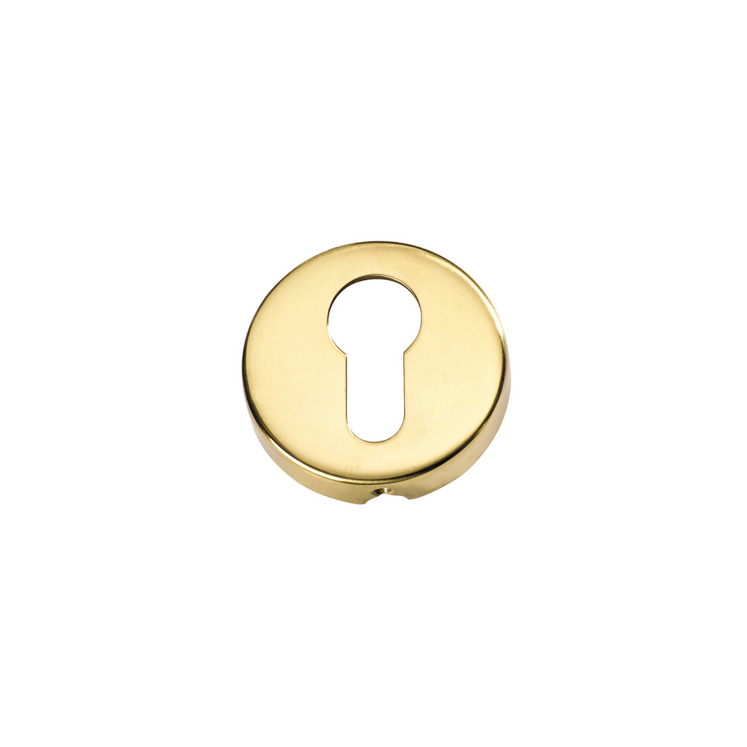 Euro Escutcheon Polished Brass