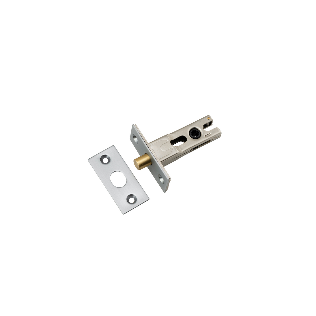 Privacy Bolt Round Brushed Chrome 45mm