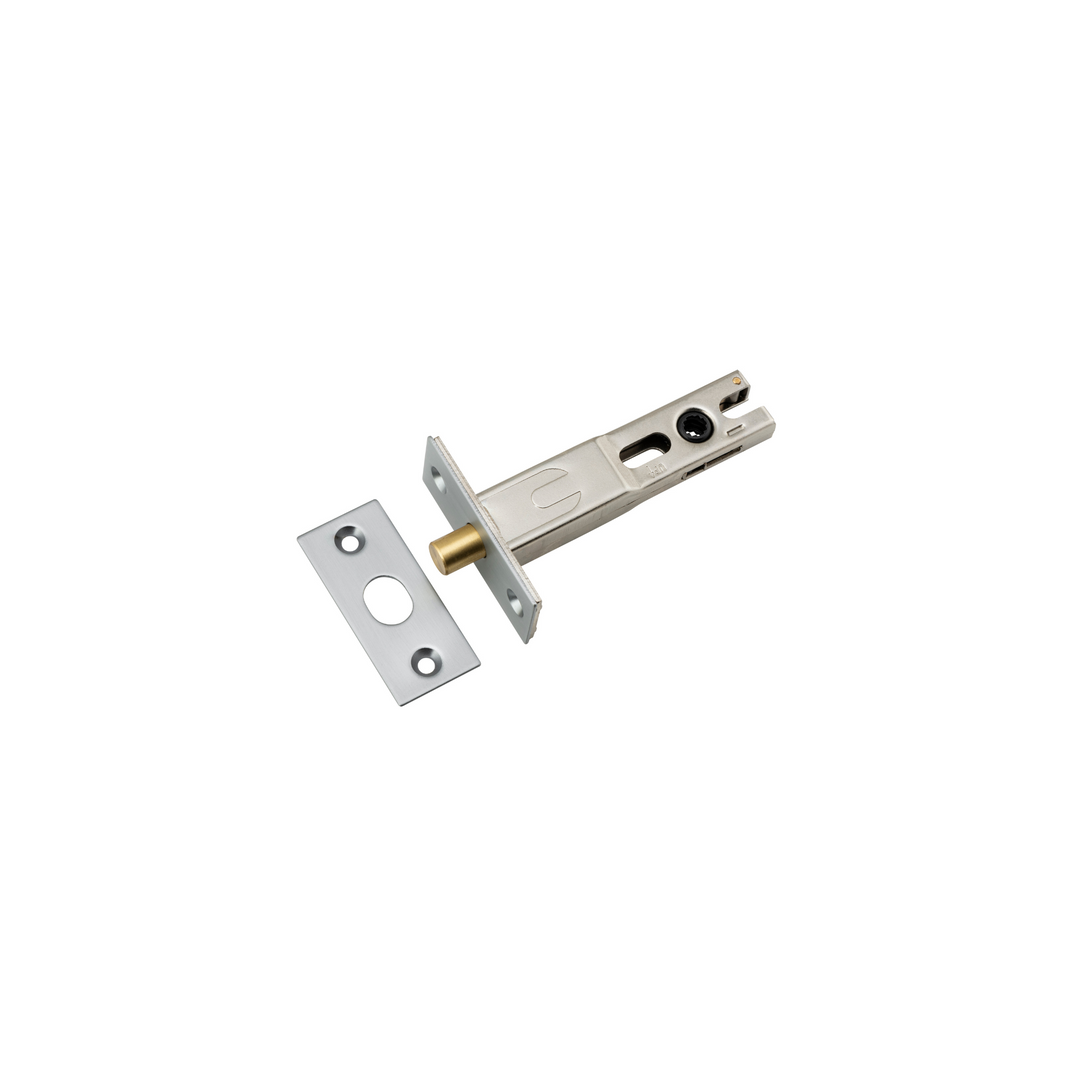 Privacy Bolt Round Brushed Chrome 70mm