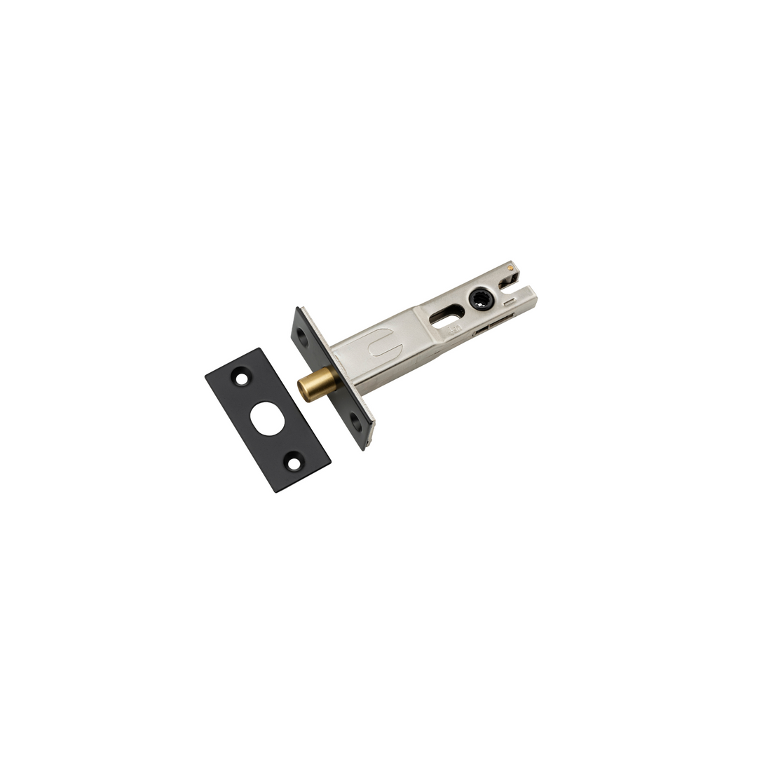 Privacy Bolt Round Matt Black 70mm