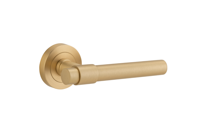 Helsinki Lever on Rose Brushed Brass