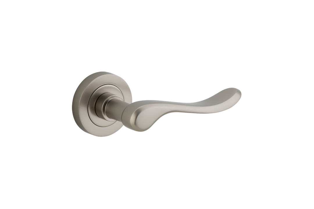Stirling Lever on Rose Satin Nickel