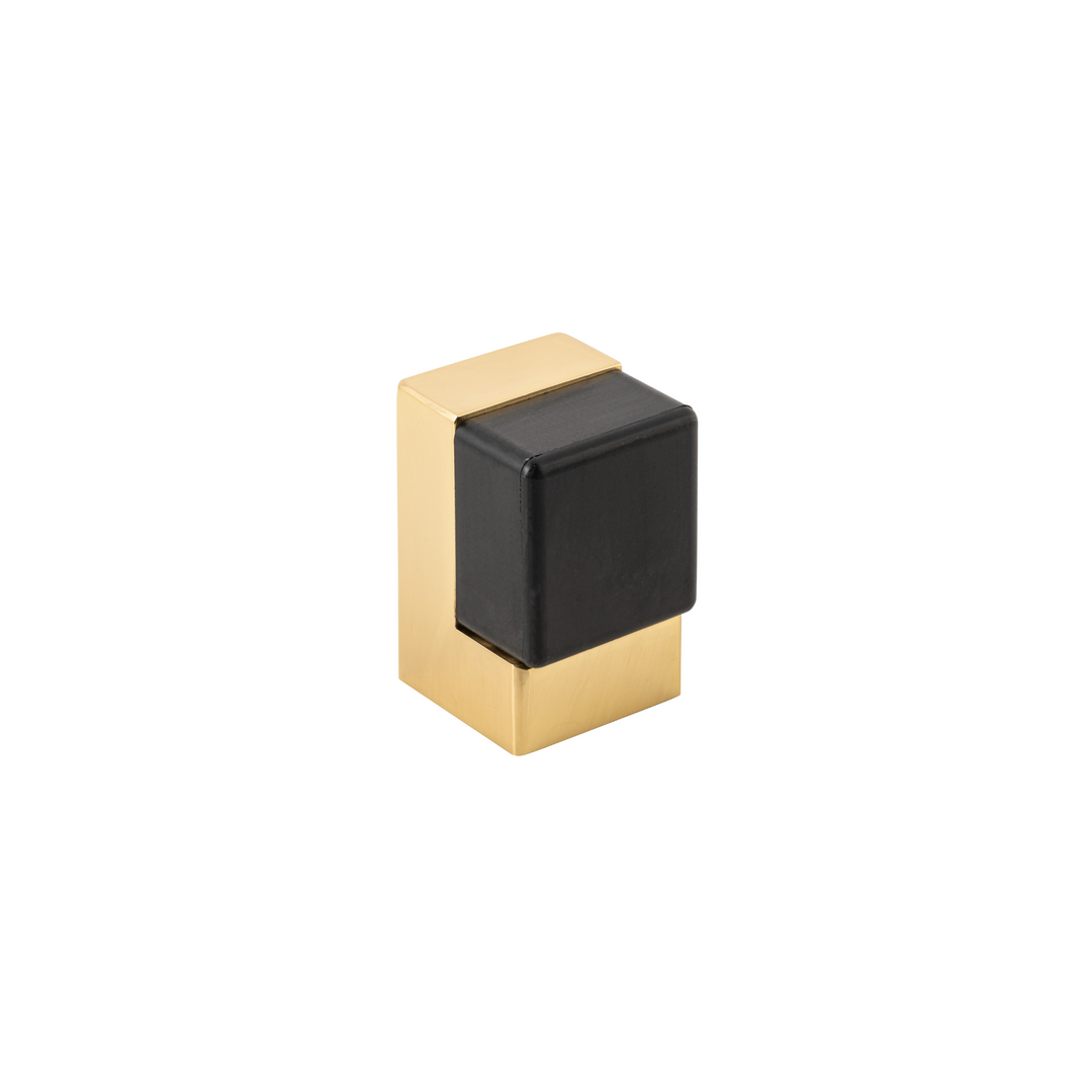 Door Stop -  Square Polished Brass