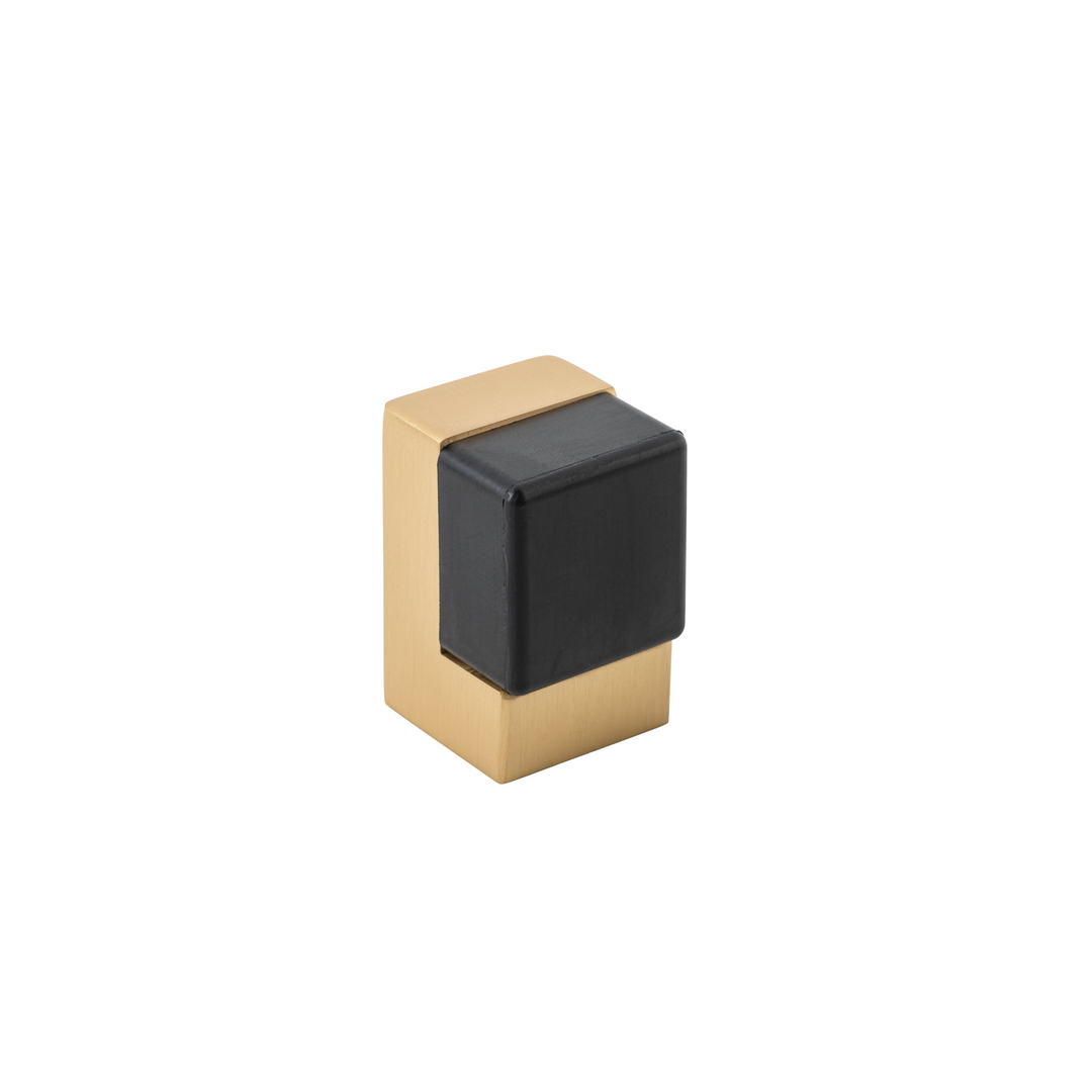 Door Stop -  Square Brushed Brass