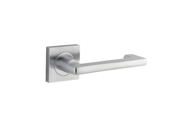 Baltimore Return Lever on Square Rose Brushed Chrome