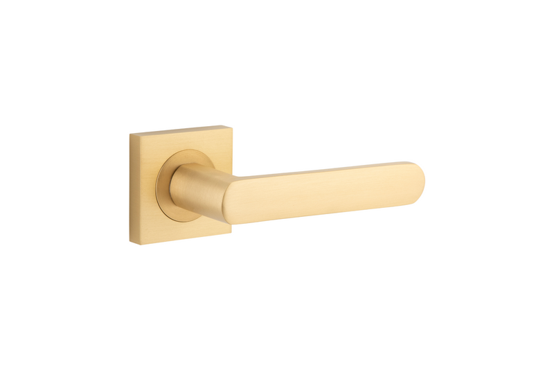 Osaka Lever on Square Rose Brushed Brass