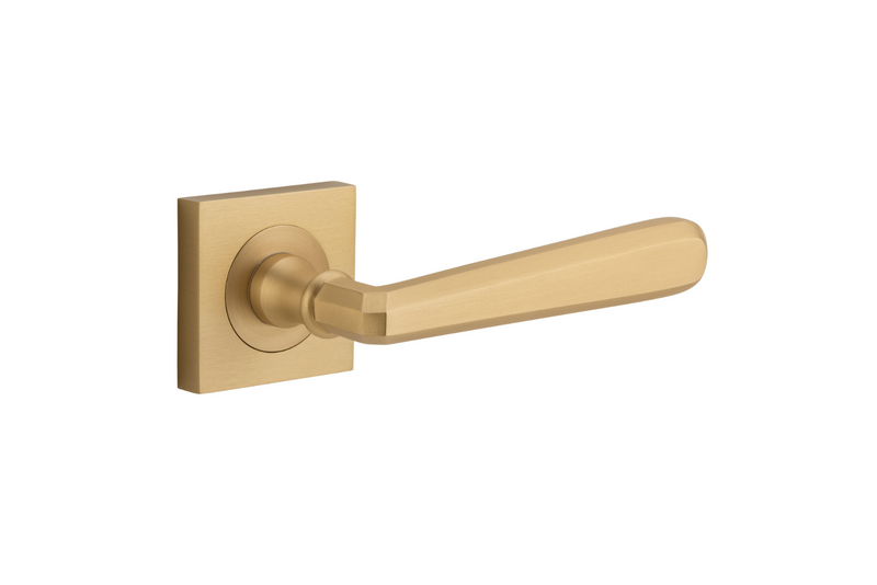 Copenhagen Lever on Square Rose Brushed Brass