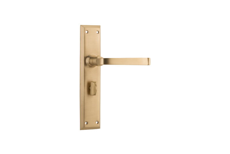 Menton Lever Unlacquered Satin Brass