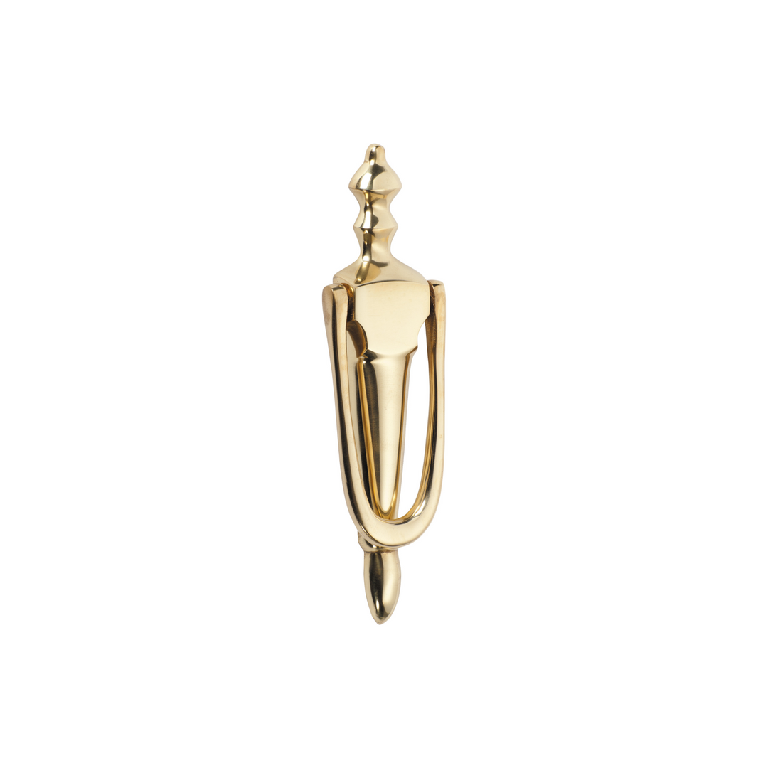 Victorian Door Knocker Unlacquered Polished Brass