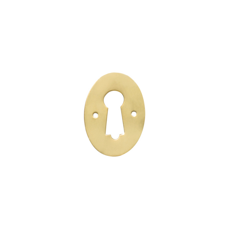 Pressed Escutcheon Unlacquered Polished Brass