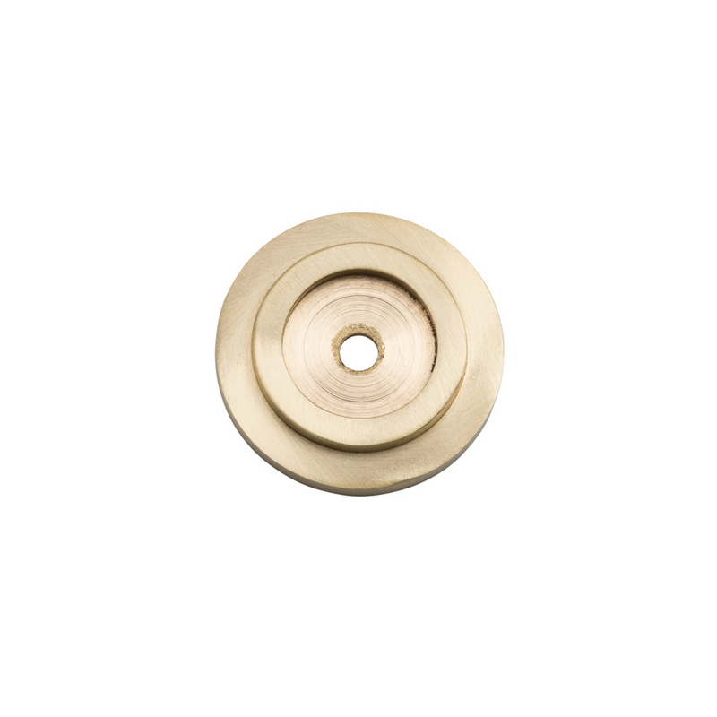 Knob Backplate Unlacquered Satin Brass 32mm