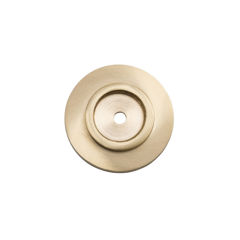 Knob Backplate Unlacquered Satin Brass 38mm