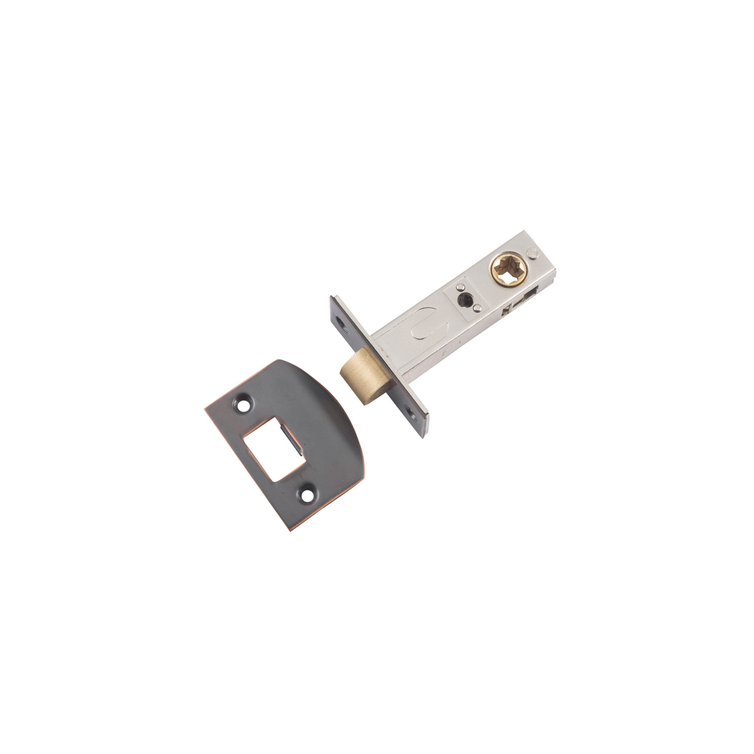 Tube Latch - Split Cam Hard Sprung Antique Copper 60mm