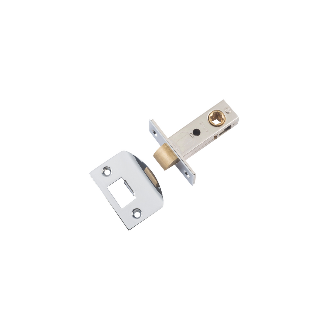 Tube Latch - Split Cam Hard Sprung Polished Chrome 45mm