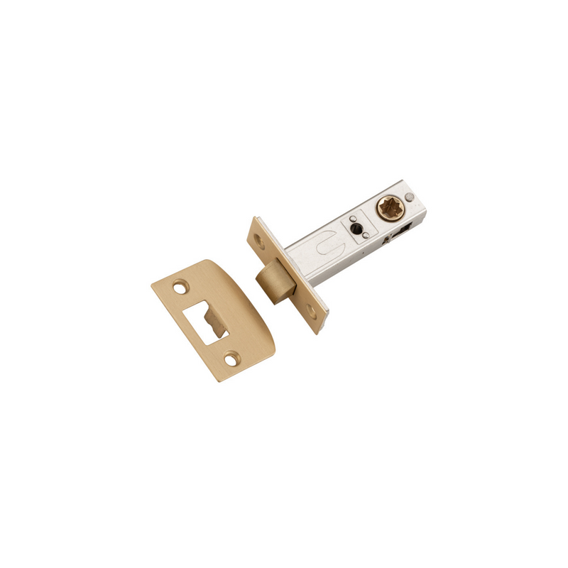 Tube Latch - Split Cam Hard Sprung Satin Brass 60mm