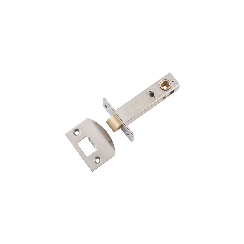 Tube Latch - Split Cam Hard Sprung Satin Nickel 70mm