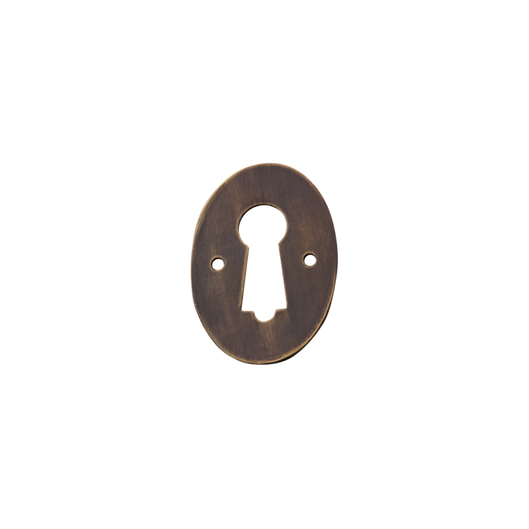 Pressed Escutcheon Antique Brass