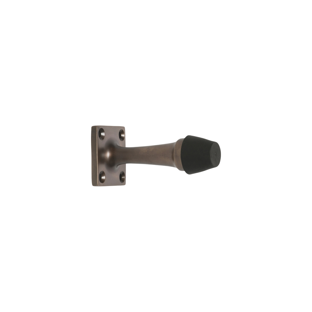 Door Stop - Wall Mount Antique Brass