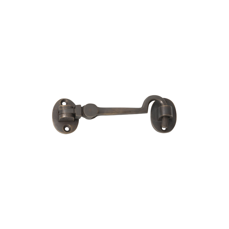 Cabin Hook Antique Brass 100mm