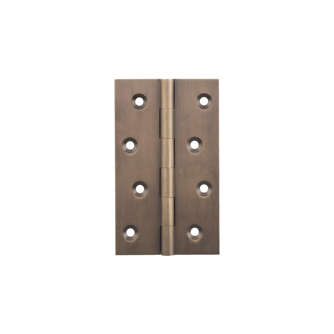 Hinge - Fixed Pin Antique Brass 100mm x 60mm