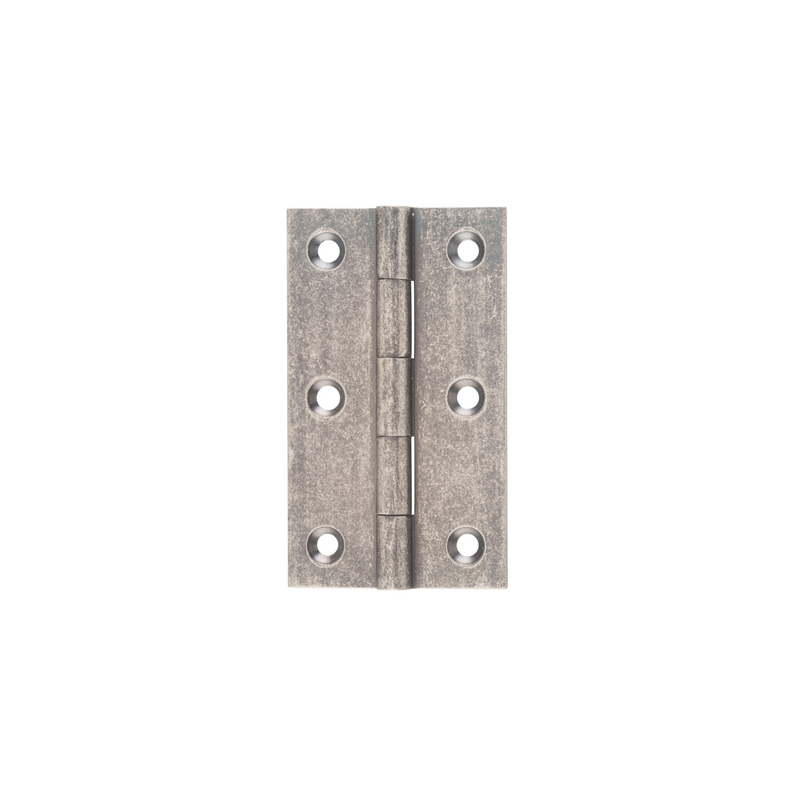 Hinge - Fixed Pin Rumbled Nickel 89mm x 50mm