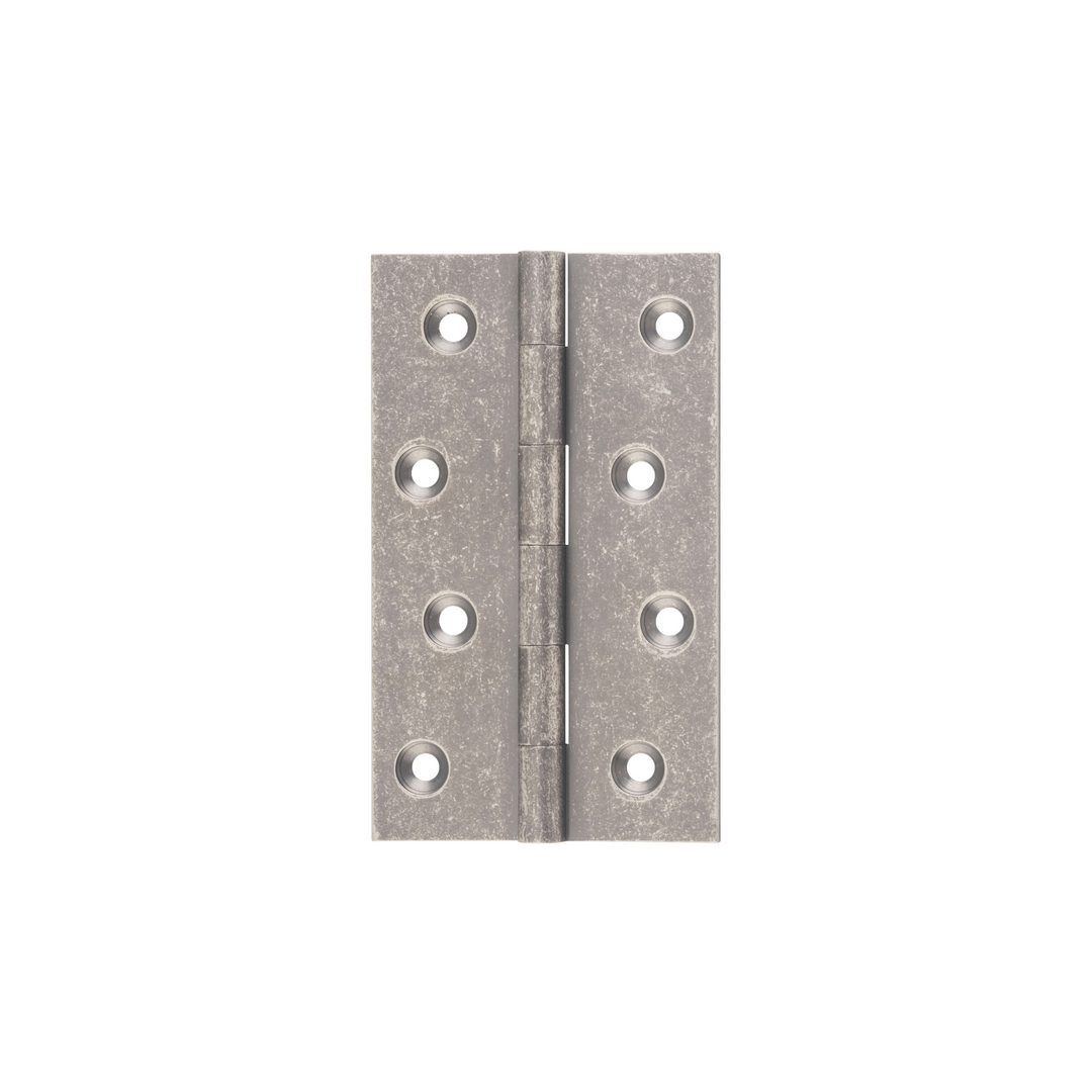 Hinge - Fixed Pin Rumbled Nickel 100mm x 60mm