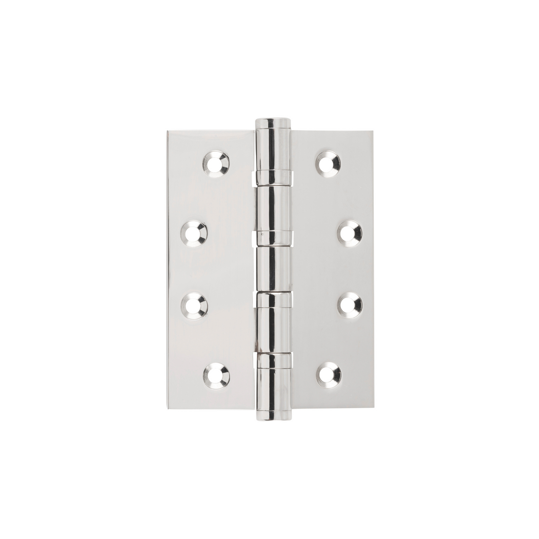 Hinge - Ball Bearing Polished Nickel 100mm x 75mm
