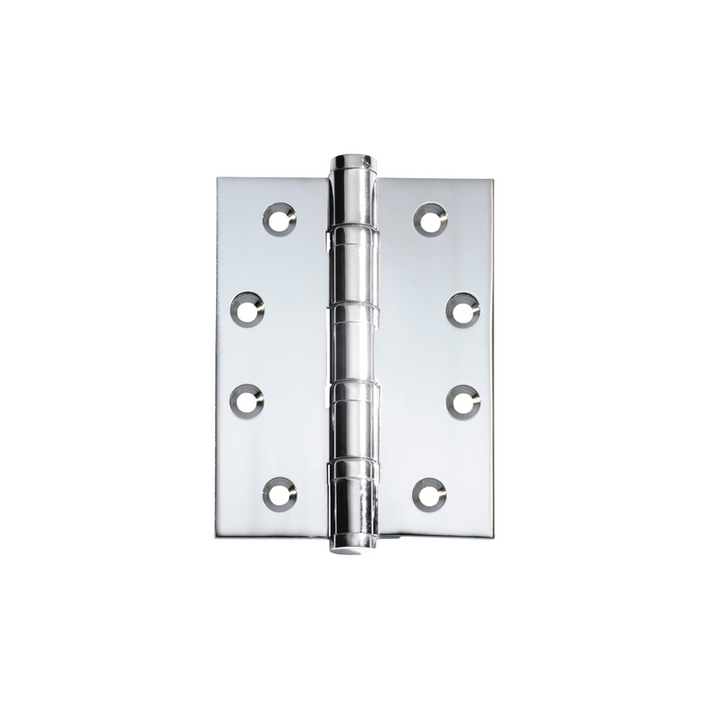 Hinge - Ball Bearing Polished Chrome 100mm x 75mm